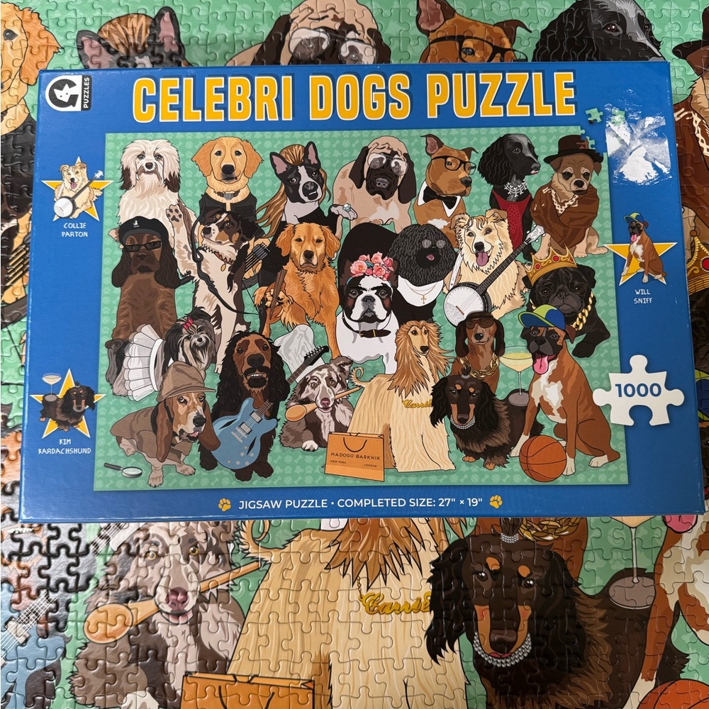 Ginger Fox Celebri Dogs 1000 Piece Jigsaw Puzzle